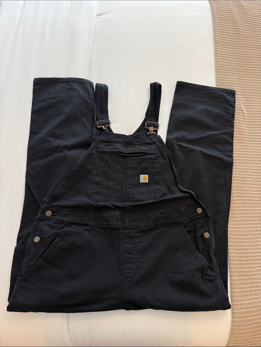 Carhartt Black Women's Straight-Leg Overalls